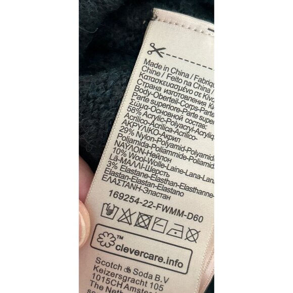 Scotch & Soda Mens Wool Blend Crewneck Sweater Long Sleeve Size Large - Picture 10 of 13